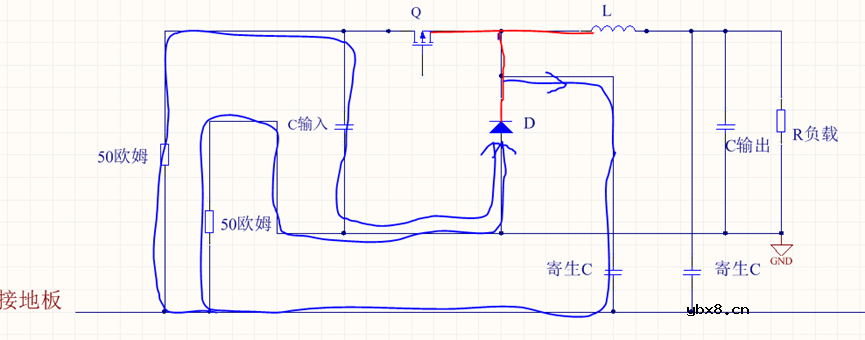 BUCK电路主要干扰源头与差模传导发射分析