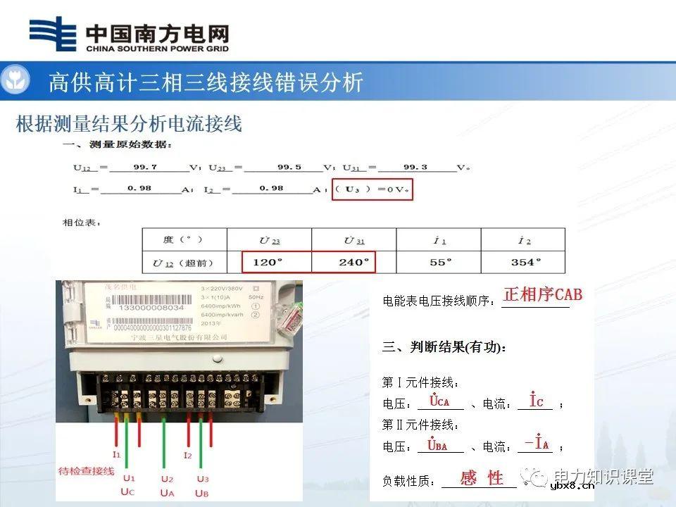 高供高计三相三线计量基础知识  高供高计三相三线接线错误分析