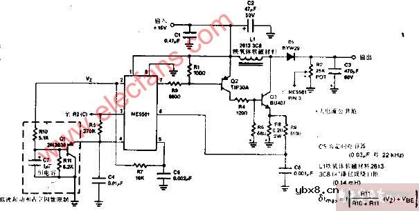 输出0.2A、18V-30V使用NE5561的DC-DC伺服