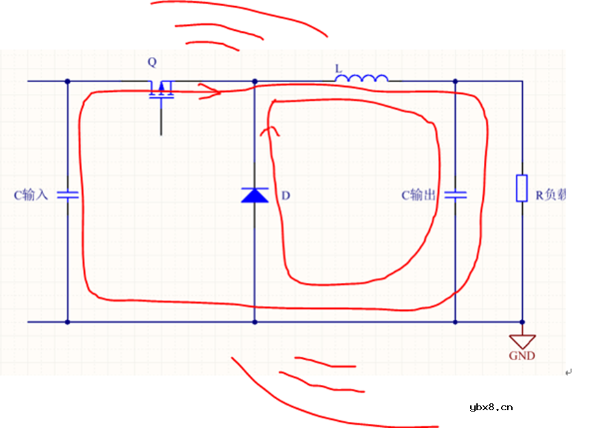 BUCK电路主要干扰源头与差模传导发射分析