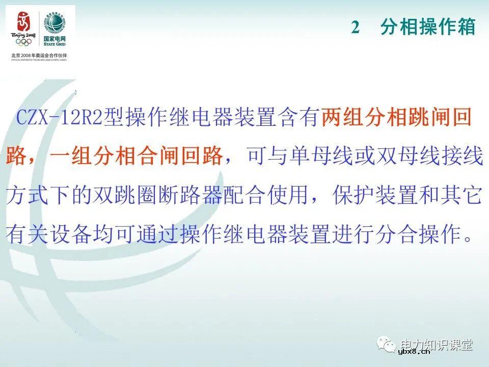 分相操作箱 断路器操作机构原理图