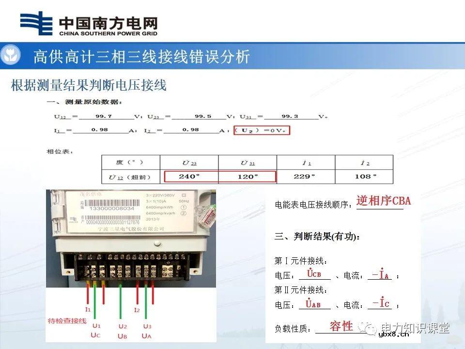 高供高计三相三线计量基础知识  高供高计三相三线接线错误分析