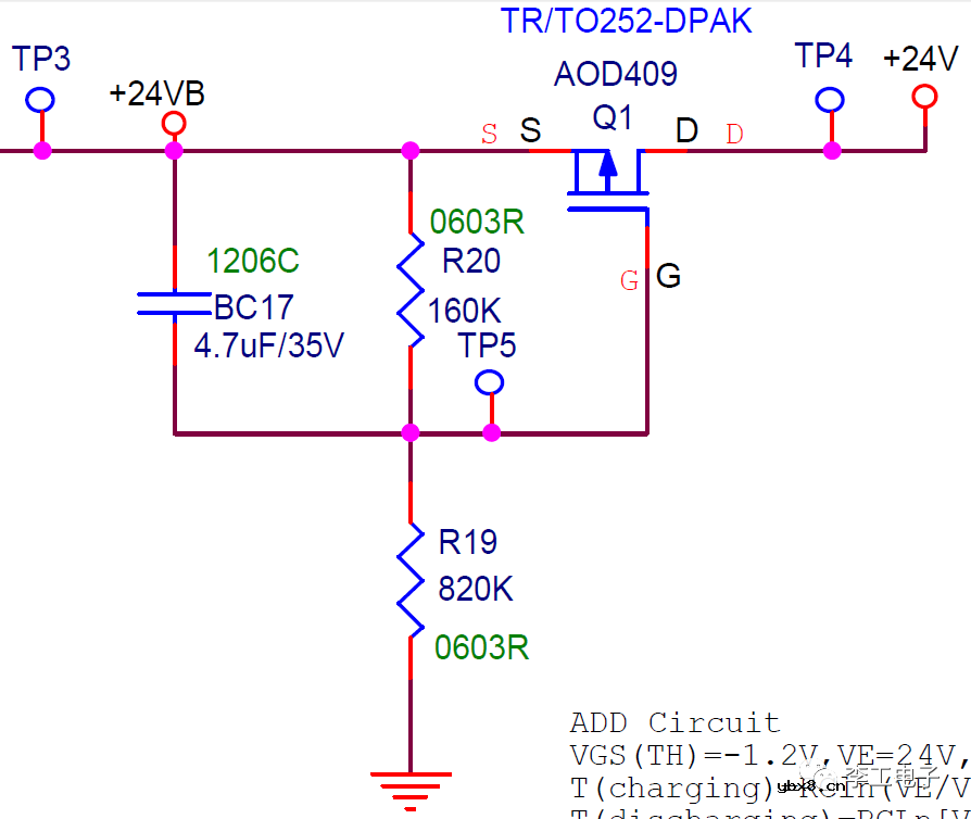 电容器在RC延时电路中的作用