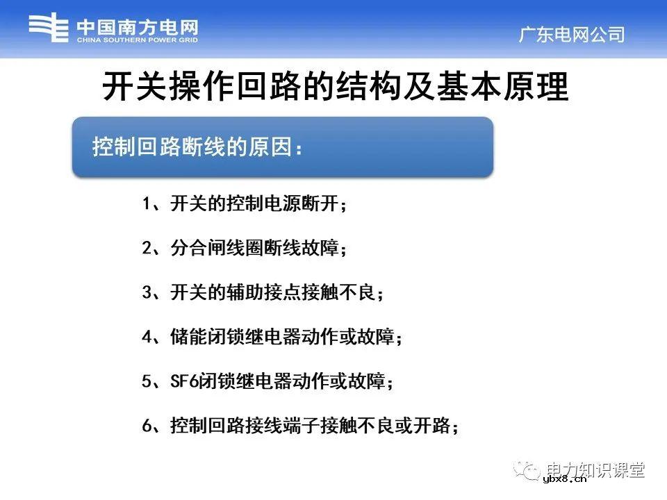 变电站开关操作回路的结构及基本原理