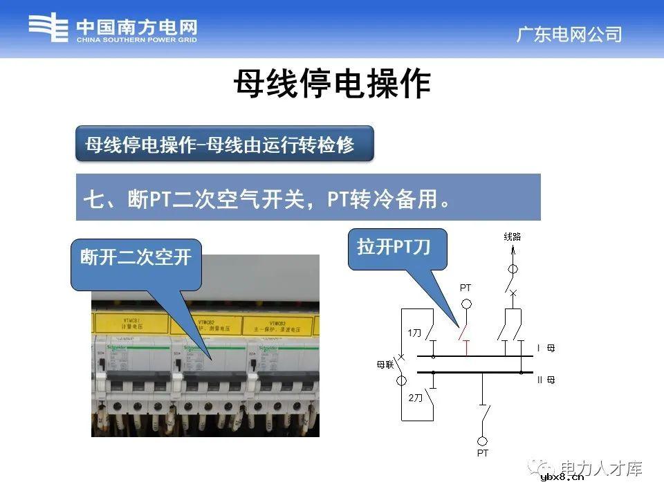 母线停送电原则及停电操作