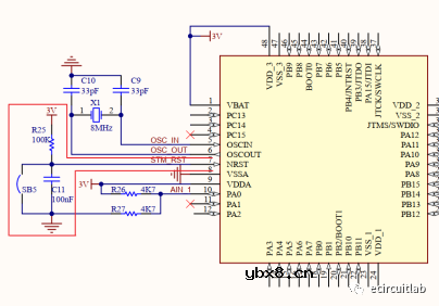 STM32F0系列MCU硬件电路时钟/复位/烧录设计