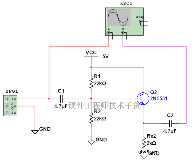 射极跟随器的原理 射极跟随器电路图及波形