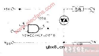 直流直接驱动三端双向可控硅开关电路图