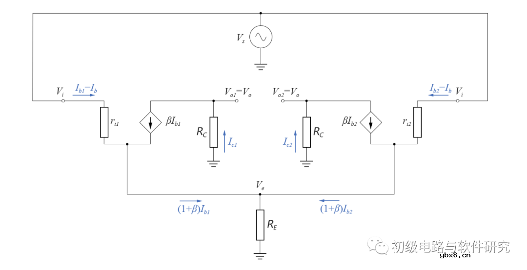 差分放大电路的共模信号分析