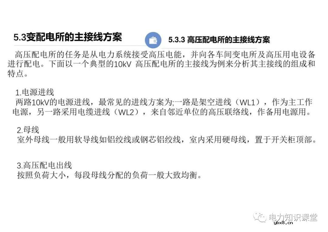 电力线路的接线方式 变配电所的主接线方案