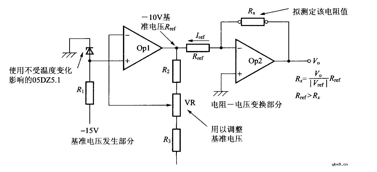 电阻-电压转换电路图