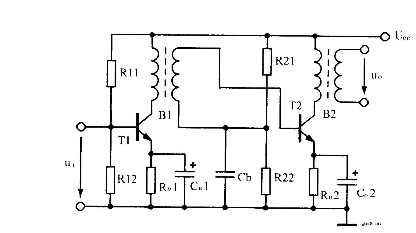 变压器耦合放大电路图