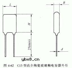 C13型高介陶瓷玻璃釉电容器