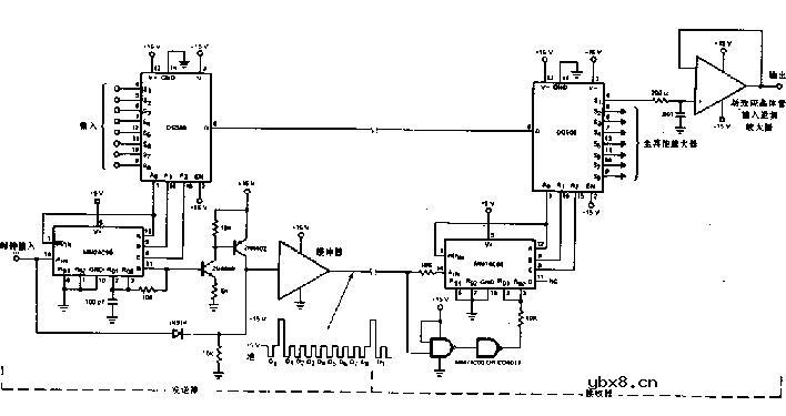 8路多路转换分离器系统电路图