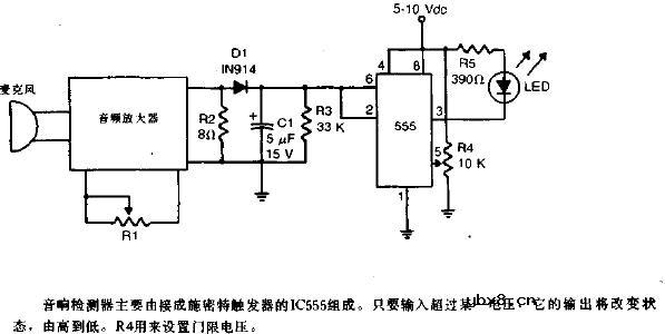 音响电平监视器电路图