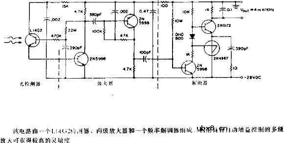 与50kHz调频发射机配用的接收机电路图