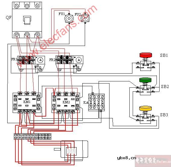 双速电机控制原理图