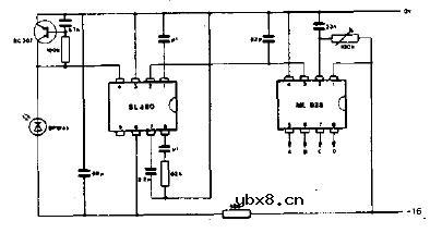 袖珍红外接收机电路图