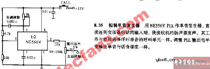 控制单音发生器电路