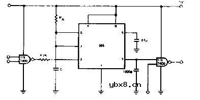 TTL单穏触发器电路图