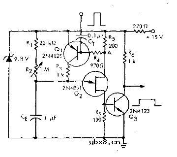 单结晶体管单穏触发器电路图