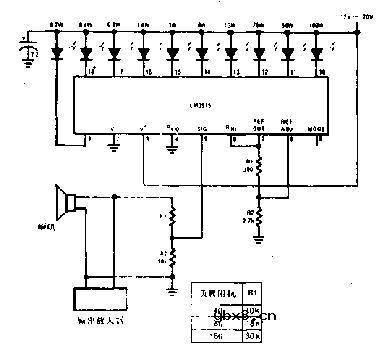 音频功率表电路图2