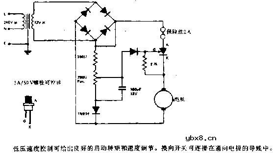 模型火车或汽车的速度控制电路图