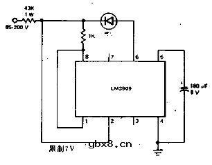 安全高压闪光器电路图