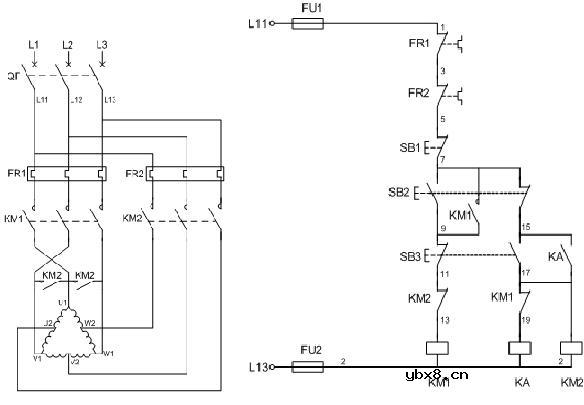双速电机控制原理图