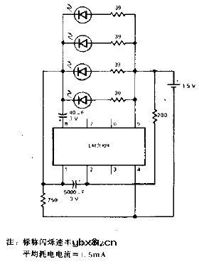 高效并联电路闪光器电路图