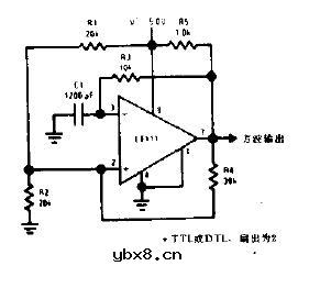 100kHz自激多谐振荡器电路图