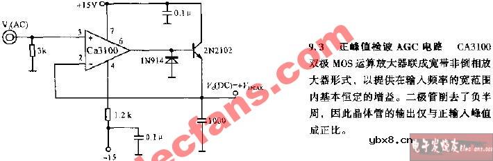 正峰值检波AGC电路图