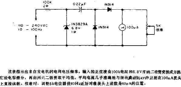 电源频率表电路图