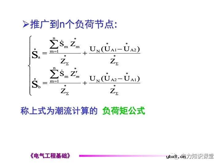 电力网络中的常见的潮流计算