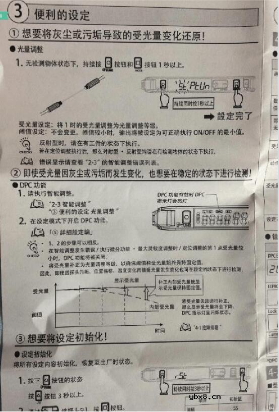 欧姆龙光纤放大器怎么调试