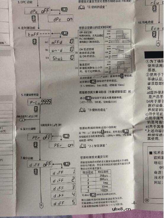 欧姆龙光纤放大器怎么调试