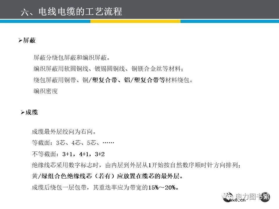 电线电缆的结构、分类、工艺流程