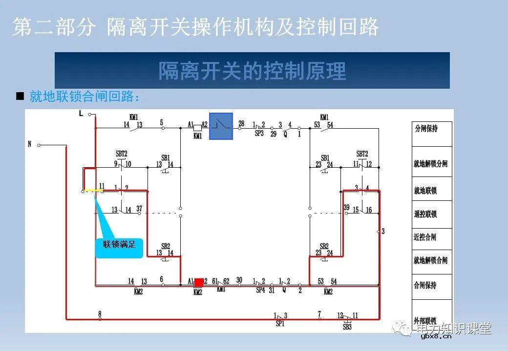 电气设备二次回路：隔离开关/断路器/变压器及控制回路