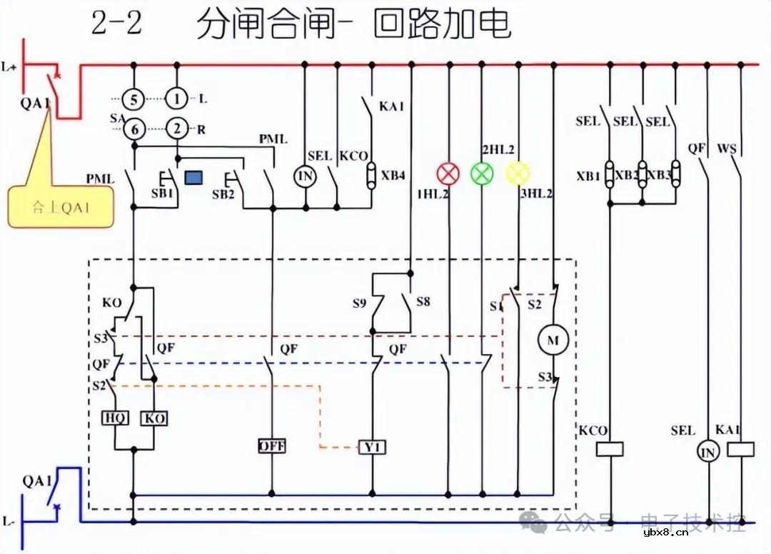 10KV开关柜控制和保护动作原理图