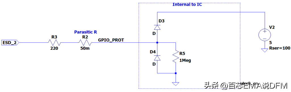 5种ESD保护电路设计（电路图+仿真模拟）