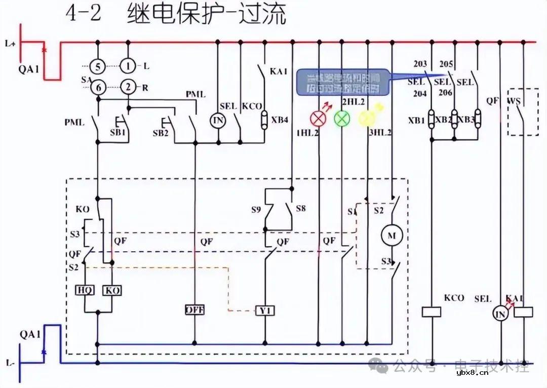 10KV开关柜控制和保护动作原理图