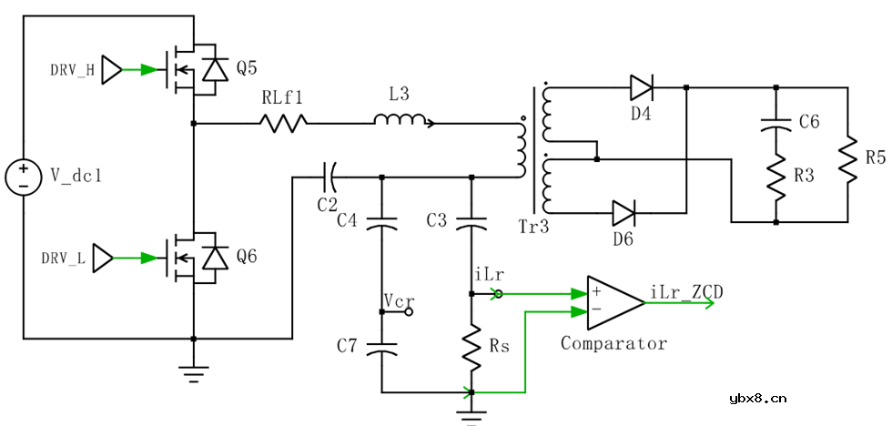 谐振变换器LLC以反馈量直接控制开关频率的方法