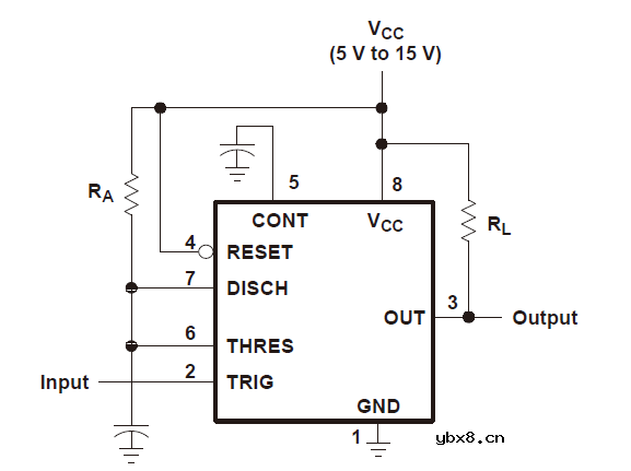 555时基电路原理 555芯片原理图 555时基电路引脚图