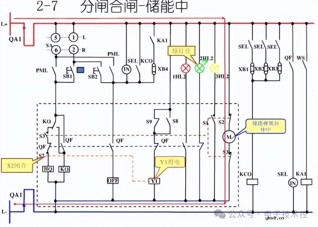 10KV开关柜控制和保护动作原理图