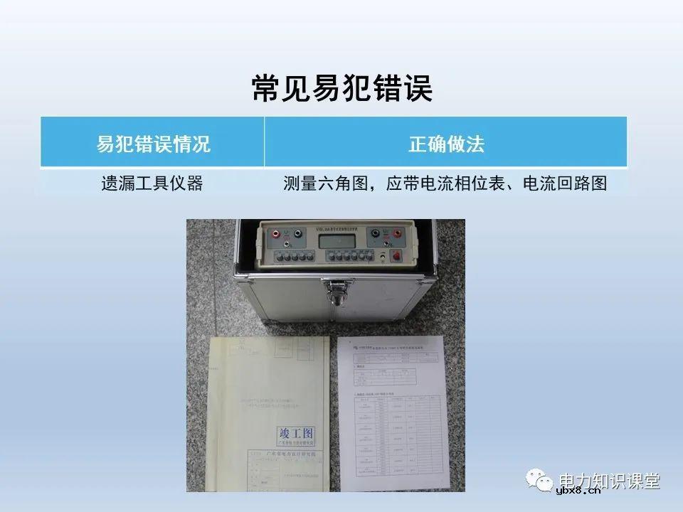 供电系统保护装置的六角图相位检测方法