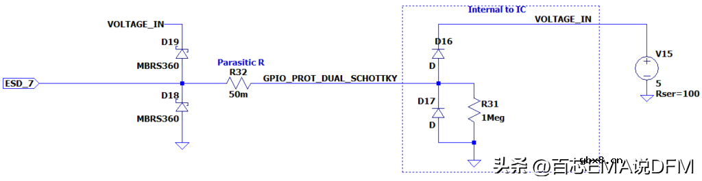 5种ESD保护电路设计（电路图+仿真模拟）