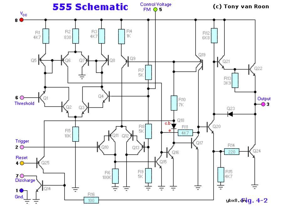 555时基电路原理 555芯片原理图 555时基电路引脚图