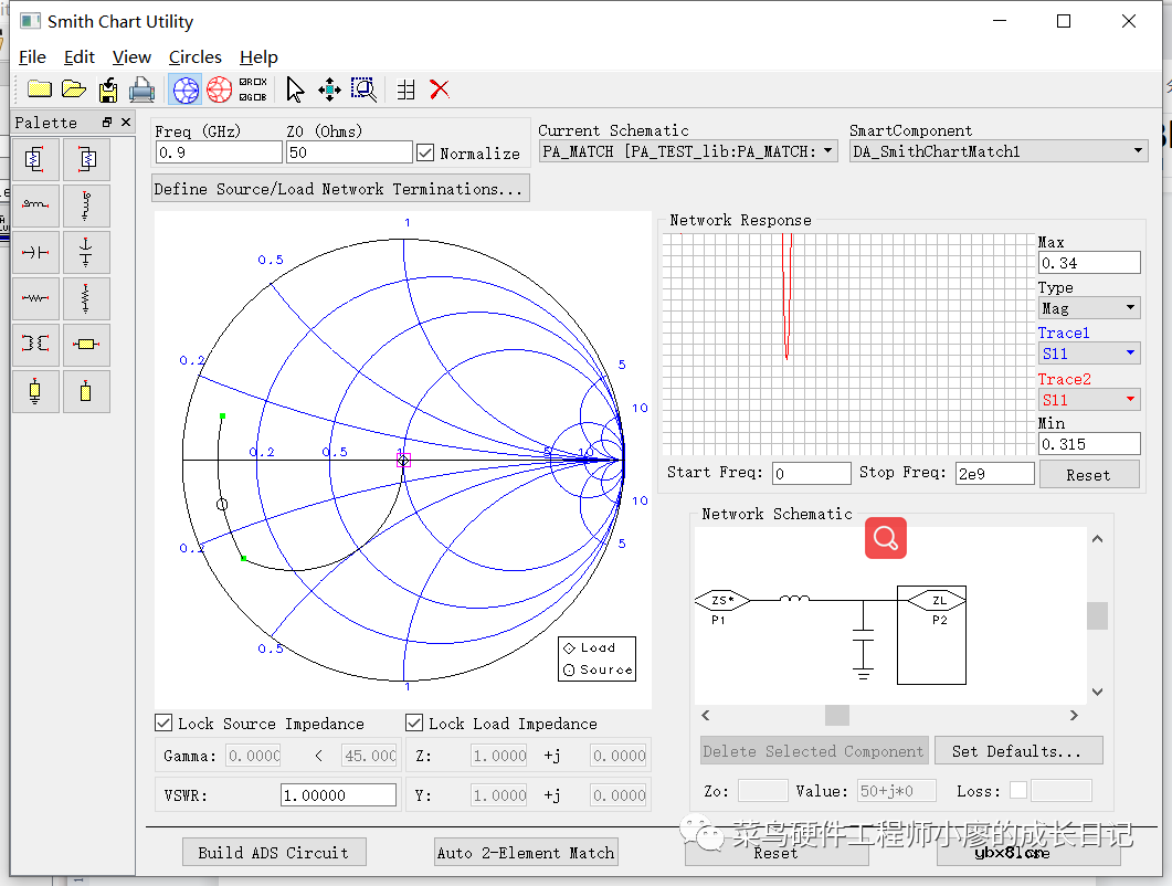 功率放大器的输入、输出阻抗匹配的实现步骤