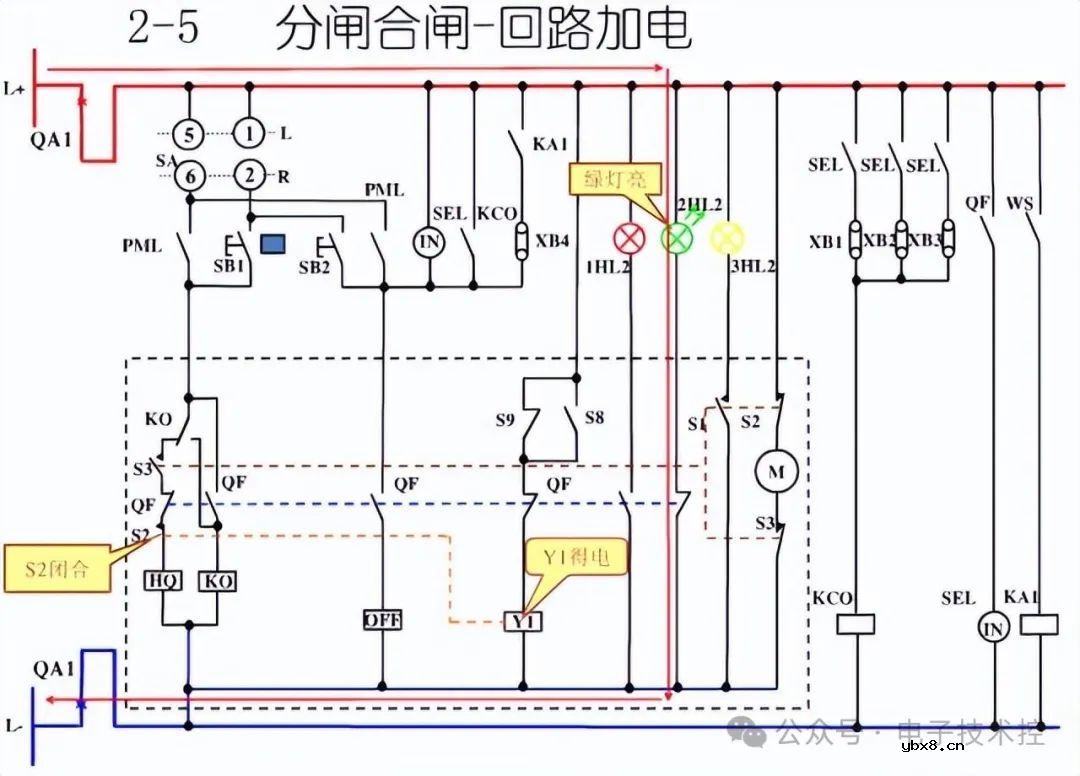 10KV开关柜控制和保护动作原理图