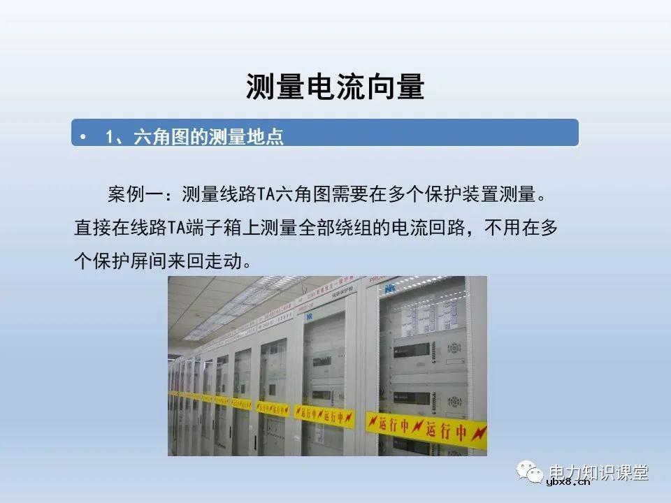 供电系统保护装置的六角图相位检测方法